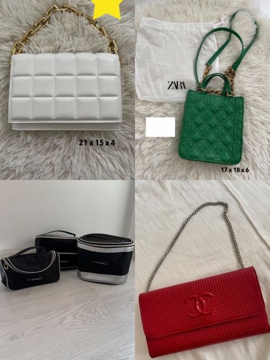 Малка чанта Zara MAC cosmetics Gucci LV Chanel