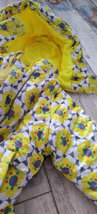 Зимний слитный детский комбинезон