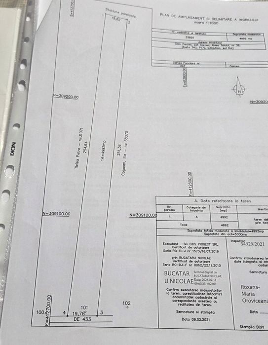 Vânzare teren intravilan Carcea