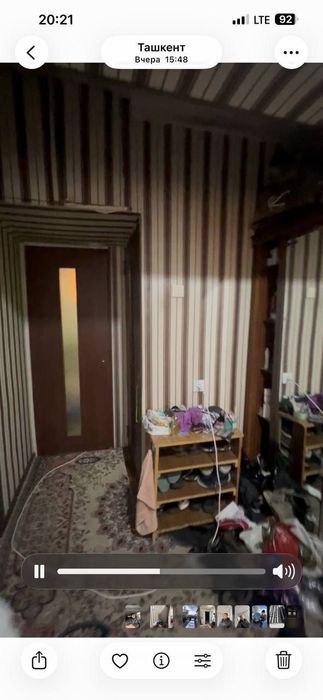 Сотилади Чилонзор 20 а квартал 2 хонали кирпич балкон 2×6