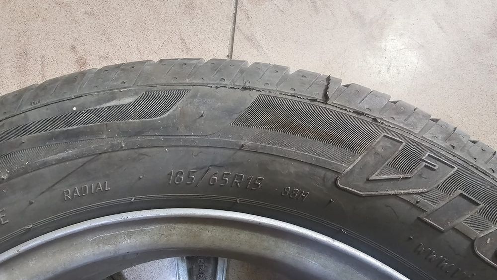 Диски с шинами на Акцент