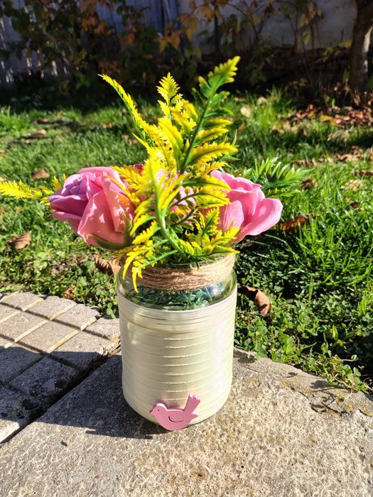 Украса от сапунени цветя