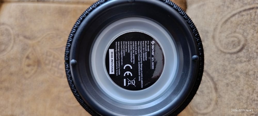 Bluetooth тонколона - Denver Mit LED Licht