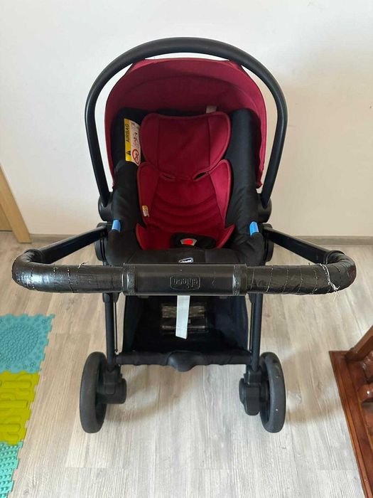Carut Chicco 3 in 1 Copii (landou+scaun auto+carucior)