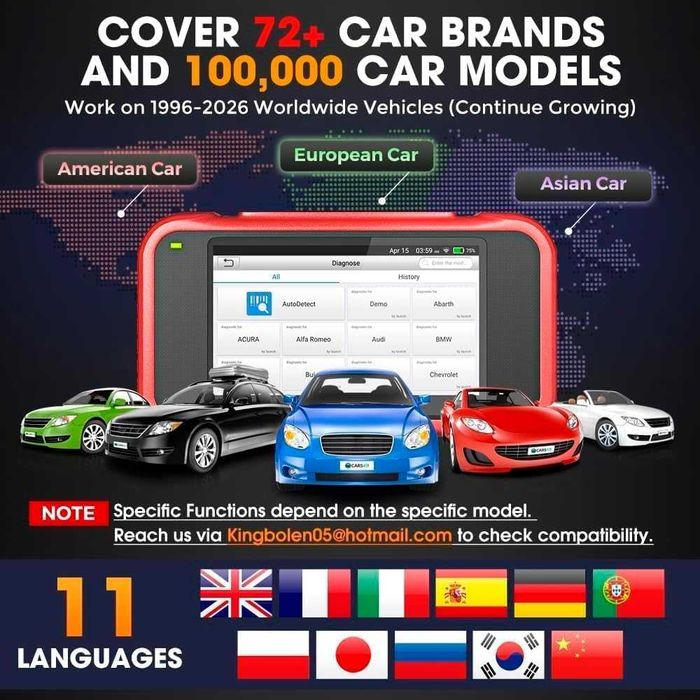 Автомобилна диагностика Launch CRP129E V2.0 OBD2
