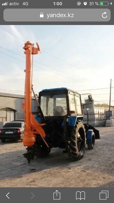 Услуги ямобура под сваи. Услуги бурояма. Услуги бурения ям в Астане ...