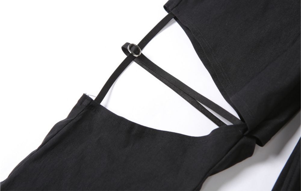 Женские брюки клеш с вырезом