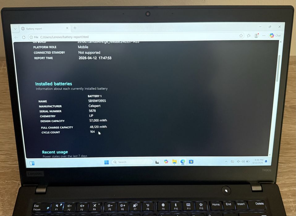 Lenovo Thinkpad T490s i5 256GB 8GB - CA NOU - Portabil ! Slim !