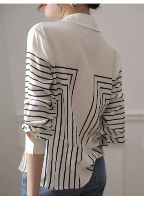 Рубашка в полоску, модная