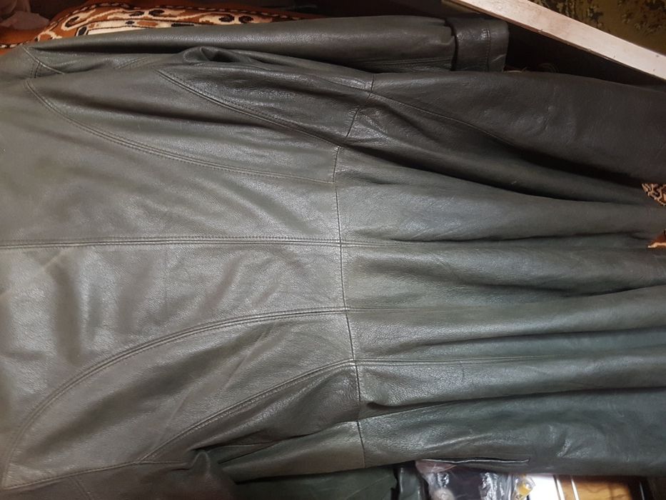 Плащ кожаный натуральный