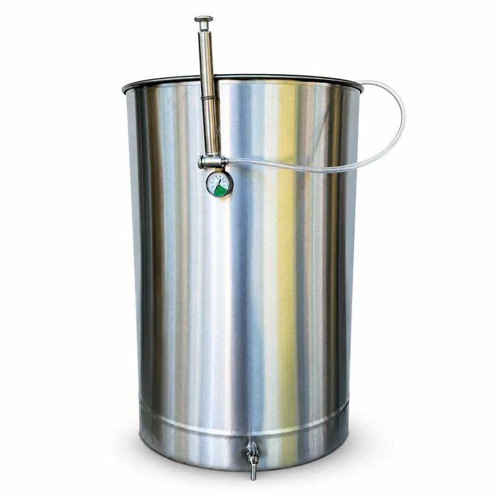 Butoi (cisterna) INOX cu capac flotant 250 L si camera din silicon, cadou robinet din INOX NOU Garantie Livrare rapida