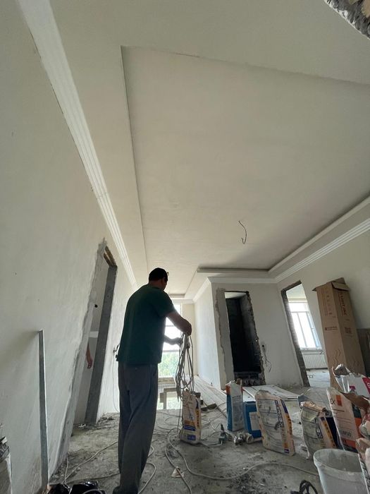 Гипсокартонные работы Бамбуковый панели