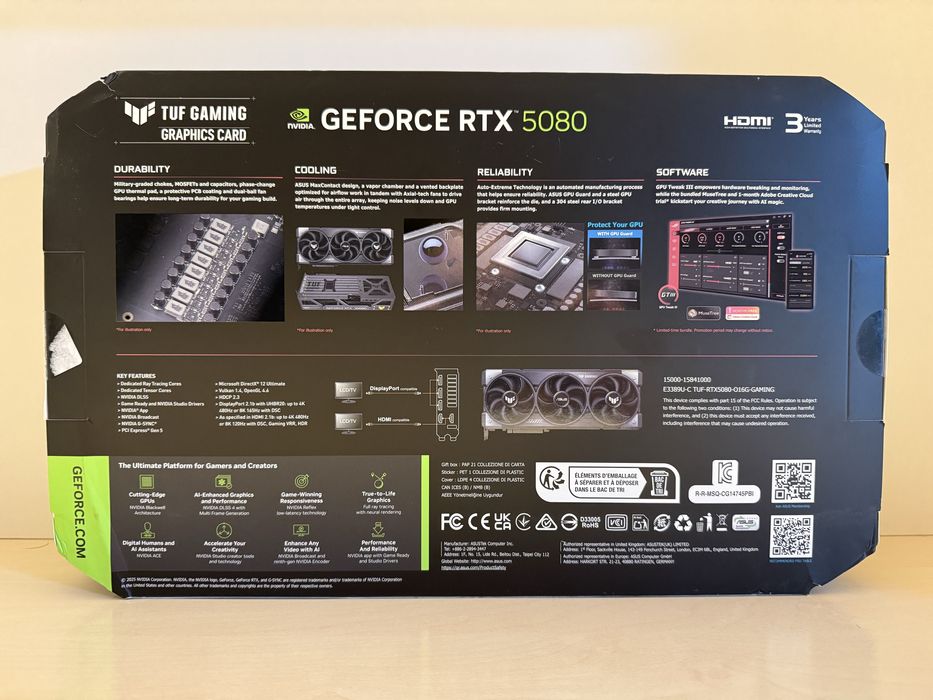 ASUS TUF RTX 5080 16GB Noua Sigilata Garantie