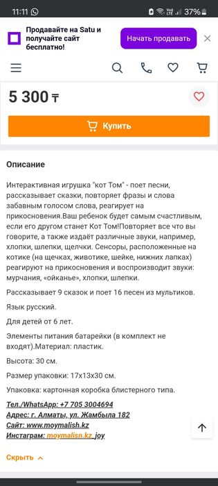 Говорящий кот Том