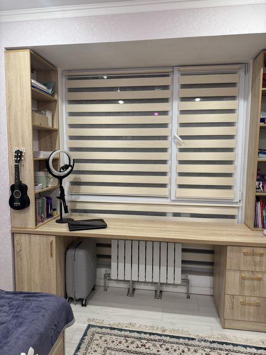 Ролл шторы Руллнные шторы дуэт двойные день ночь зебра блэкаут