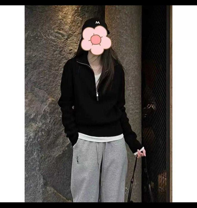 Женская кофта полузамок