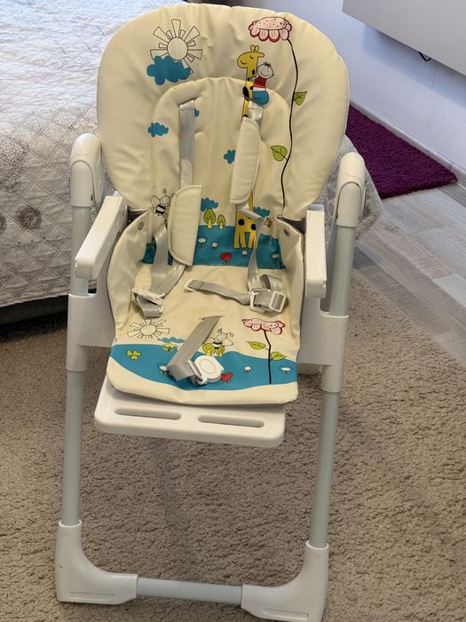 Scaun de masa Wunderkid Play, Alb/Roz