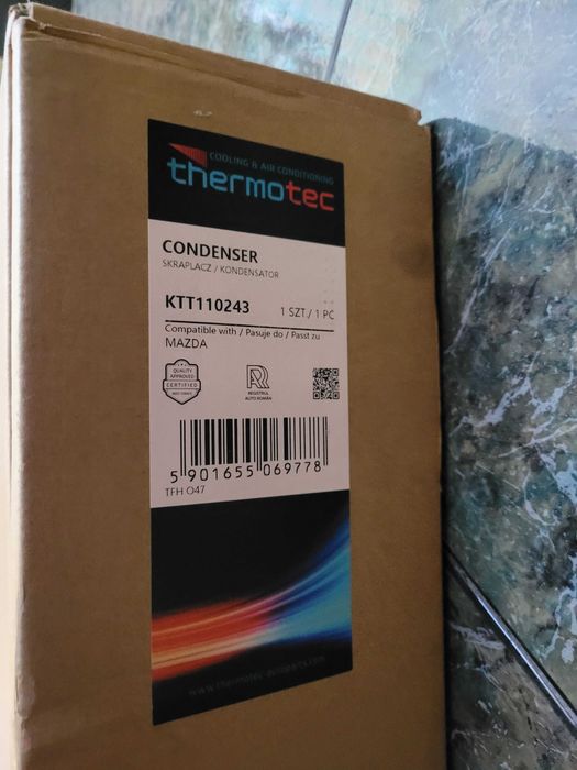 THERMOTEC KTT110243 Кондензатор, климатизация  Mazda 2 DE -намалена цена