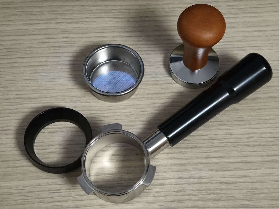 Portafiltru 54mm bottomless,tamper 53mm ,filtru ,pâlnie dozare