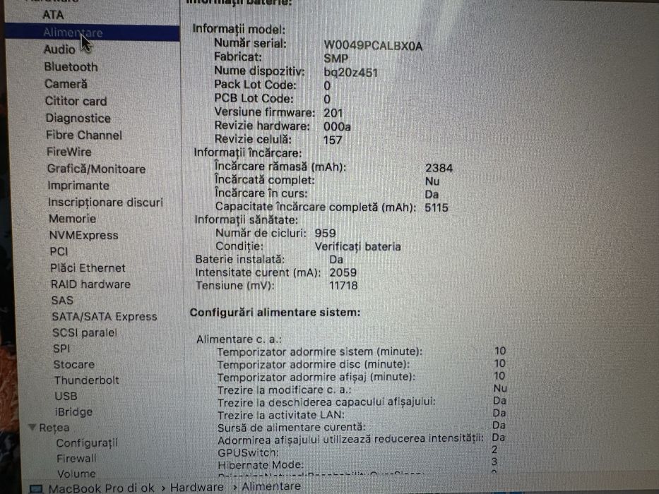 Macbook pro 15 intel core i7 ram 8gb hdd 1tb