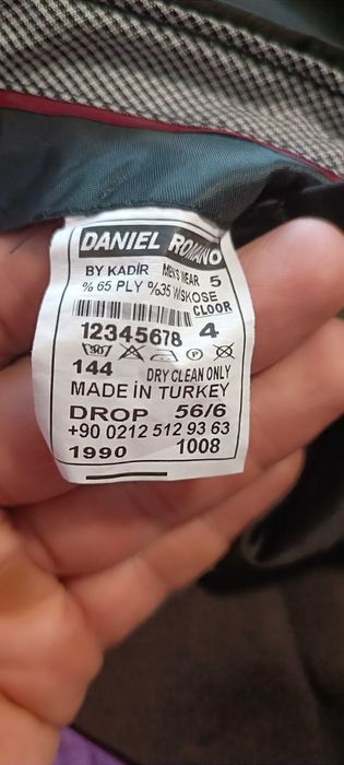 Мъжки Черен Костюм ХL