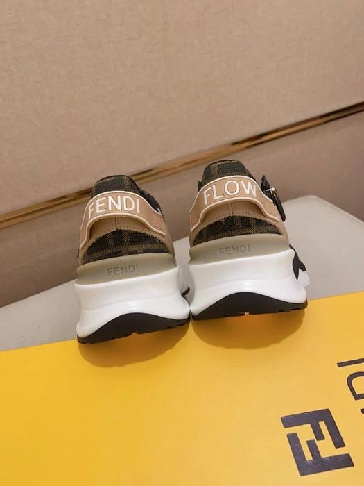 FF Casual Sneaker "Brown FF Black Mesh"