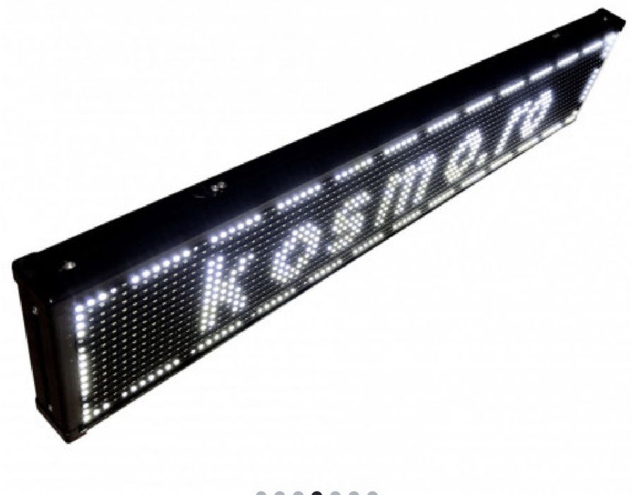 Firma reclama luminoasa LED 100x20 CM Exterior, Programare aplicatie