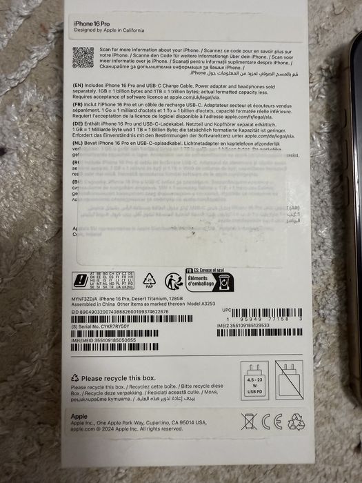 IPhone 16 pro 128 gb