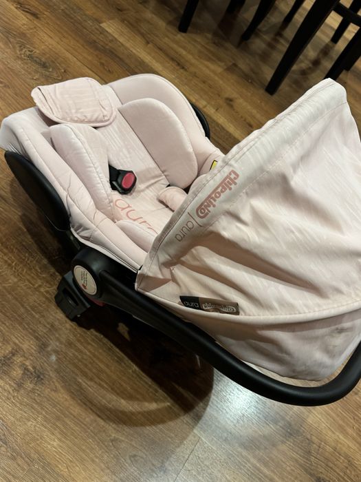 Бебешка кошница розово детско столче