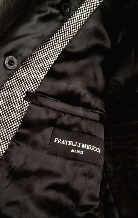 Мужское пальто Fratelli-Meucci Италия осень-зима натуральный мех