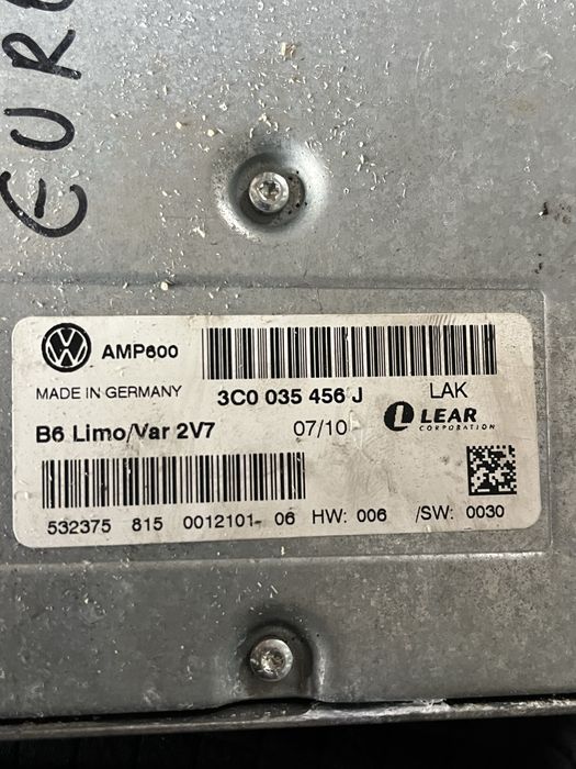 Amplificator vw passat b6 euro 5 statie