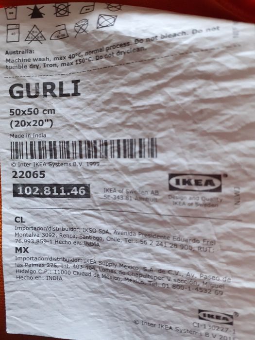 Fețe de pernă ikea din bumbac 100% la 29 lei/buc