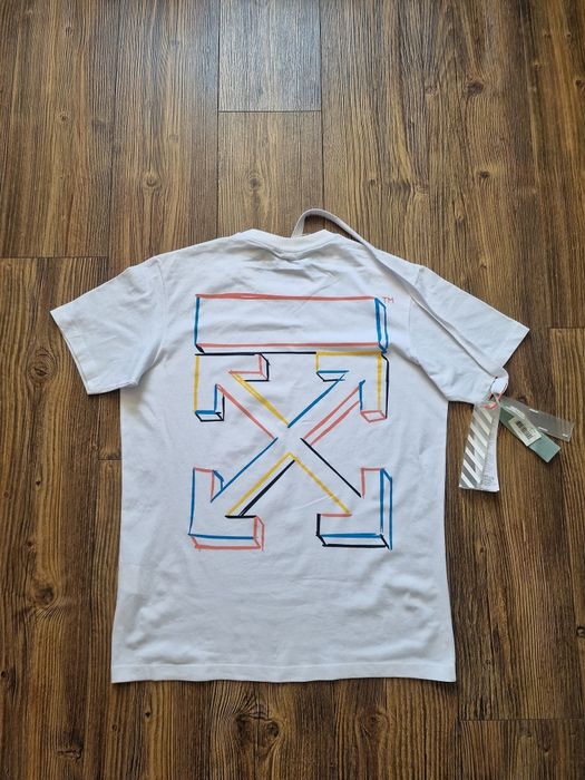 Страхотна мъжка тениска OFF WHITE  размер L / XL,нова