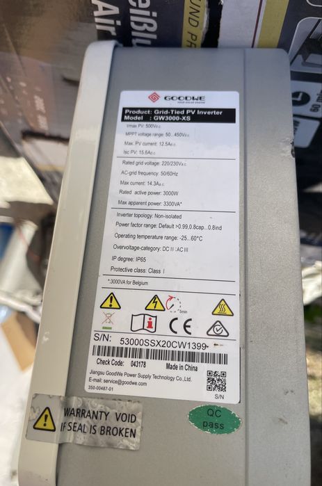 Invertor solar monofazat de 3 kW GoodWe XS GW3000-XS