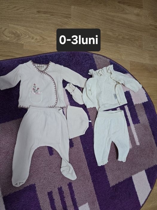 Lot haine 0-3 luni, fetiță, sezon Toamna-Iarna