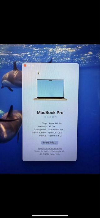 MacBook Pro 16" Space Gray M1 Pro 32GB RAM 1TB SSD