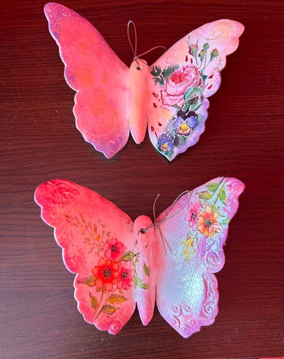 Ръчно изработена керамична пеперуда Handmade BG, 11 см