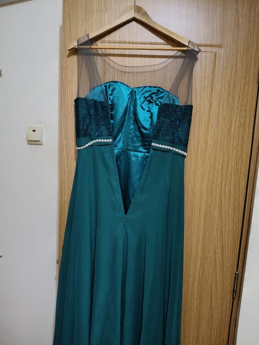 Rochie elegantă verde smarald – mărimea 38