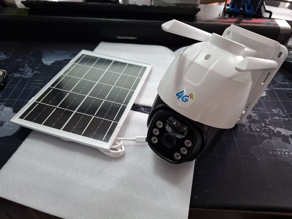 Camera supraveghere solara 360 grade cu sim FULLHD