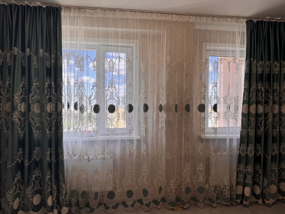 Шторы с тюлью состояние хорошее