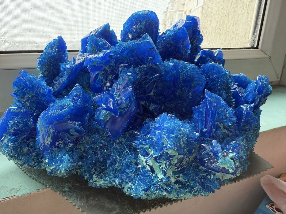 Mineral albastru Calcantita 32 cm lungime,25 cm latime, 20 cm inaltime