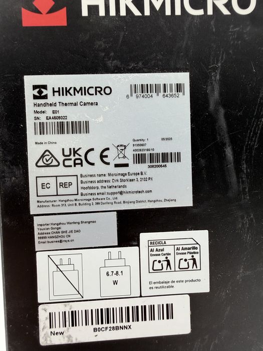 HIKMICRO Thermal Camera E01 Produs Nou Sigilat Oferta