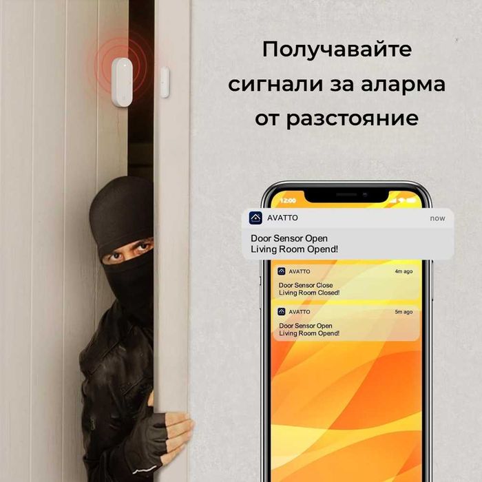 Avatto ZDS16 – ZigBee Смарт сензор за врати и прозорци