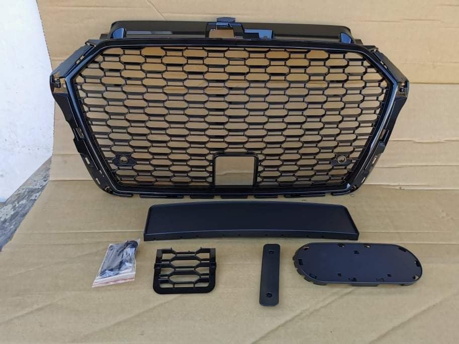 Grila fagure AUDI A3 8V FACELIFT (2017-ON) RS-LOOK negru