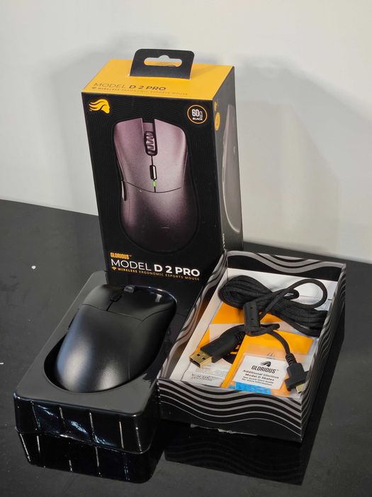 Glorious Model D 2 Pro | Безжична геймърска мишка | 60g | Ергономична | Black