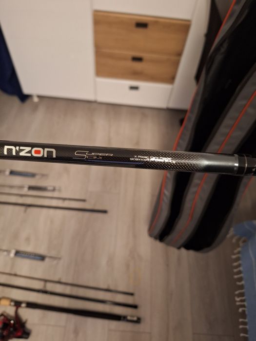 2 Lansete feeder Daiwa N'zon Super Slim Power + Mulinete feeder +Husa