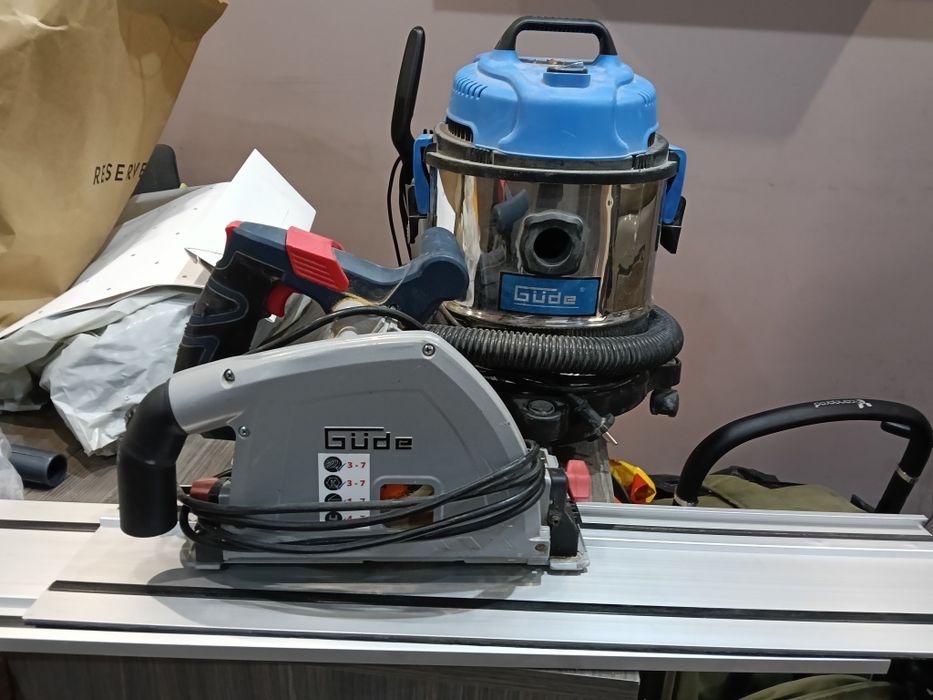Циркуляр потапящ и прахосмукачка GUDE