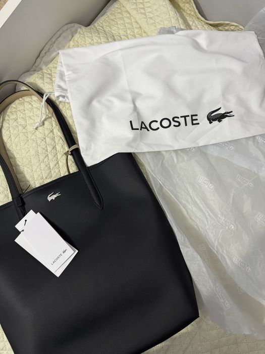 сумка тоут lacoste