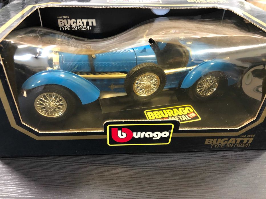 BBURAGO нова метална колекционерска количка BUGATTI TYPE 59 1934г.1:18