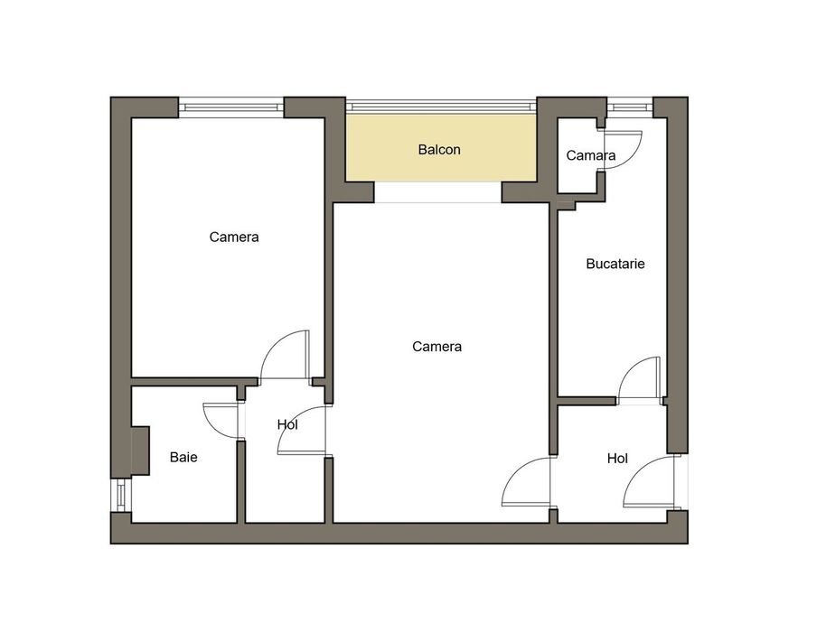 Apartament 2 Camere, Lebada, X-uri